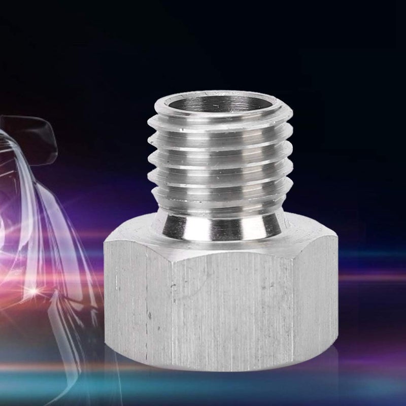 EVGATSAUTO محول EVGATSAUTO M12x1.5 إلى 1/8 NPT، محول من سبائك الألمنيوم NPT 1/8" أنثوي إلى M12X1.5 ذكر ملحق محول ضغط الزيت - Image 4